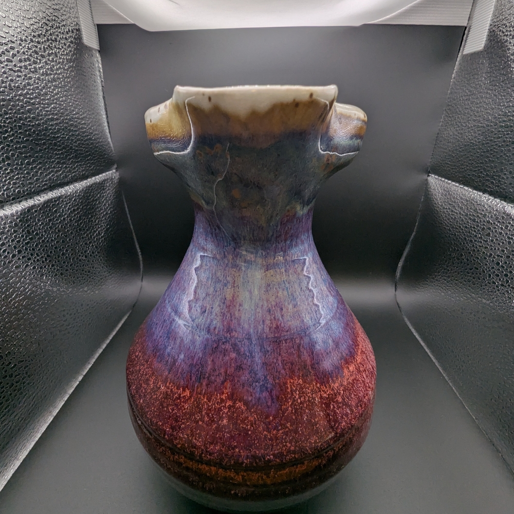 Handcrafted Multicolor Ceramic Pitcher - Picture 10 of 12